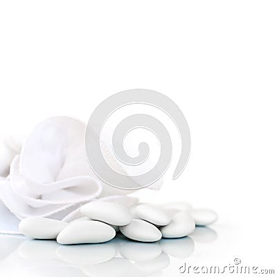 White dragees Stock Photo