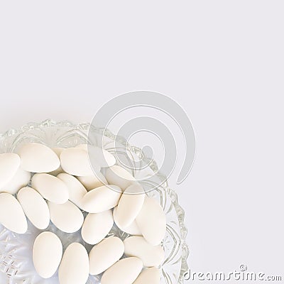 White dragees Stock Photo