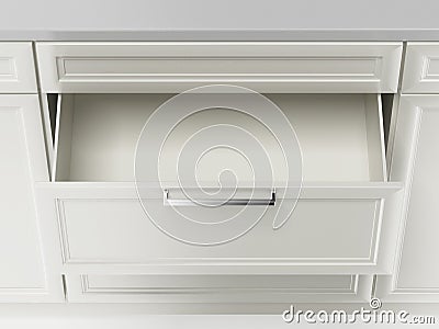 White drawer Stock Photo