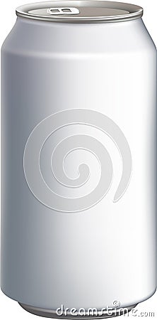 White drink can Stock Photo