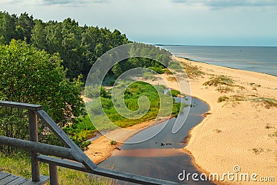 White Dune, Latvia Stock Photo