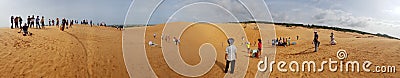 Panorama Sand Dunes of Mui Ne Vietnam Editorial Stock Photo