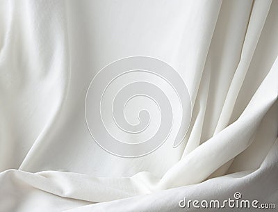 White elegant canvas cloth texture drapery background Stock Photo