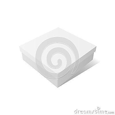 White empty Container Mockup Vector Illustration