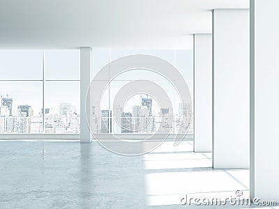 White empty office interior Stock Photo