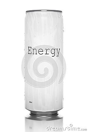 white energy drink Stock Photo