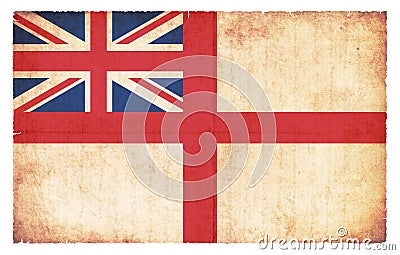 White Ensign flag naval ensign of Great Britain Stock Photo