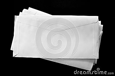 White envelopes Stock Photo