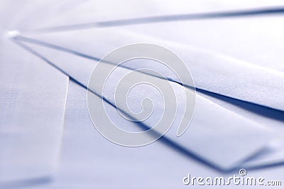 White envelopes Stock Photo