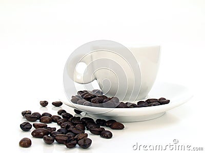 White Espresso cup 2 Stock Photo