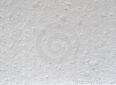 white expanded polystyrene plastic texture background Stock Photo
