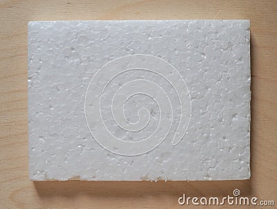 white expanded polystyrene plastic texture background Stock Photo