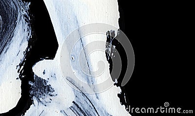 White expressive brush strokes for creative, innovative, interesting backgrounds in zen style Stock Photo