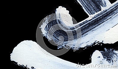 White expressive brush strokes for creative, innovative, interesting backgrounds in zen style Stock Photo