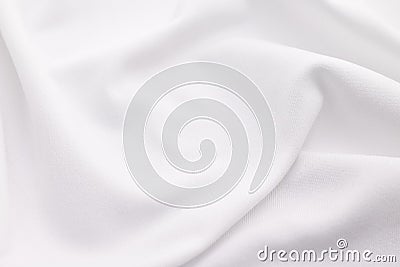 White fabric texture background. Abstract cloth material Stock Photo