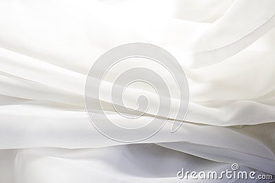 White fabric transparent Stock Photo