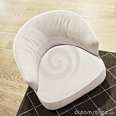 White fancy armchair Stock Photo