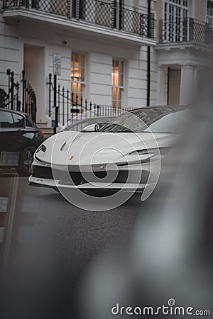 Ferrari cruising around London Editorial Stock Photo