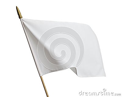 White Flag Stock Photo