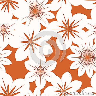 White flowers Vector Illustration