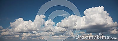 White fluffy clouds Stock Photo