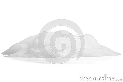 White foam bubbles texture on white Stock Photo