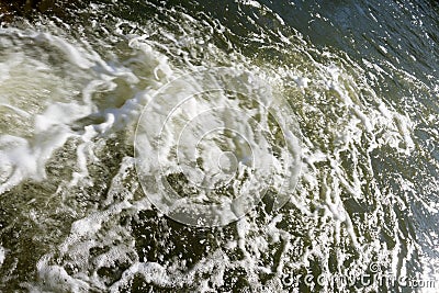 White foam spume sun sundown sunlight sunset, Stock Photo