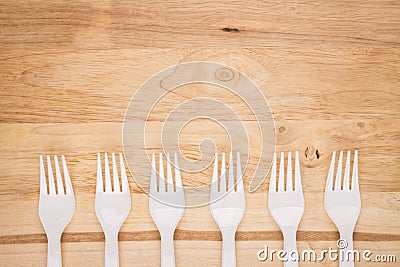 White fork background Stock Photo