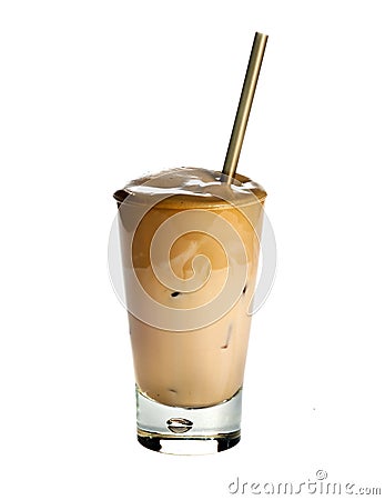 White Frappe Stock Photo