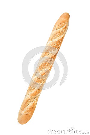 White french baguette bread with sesame Stock Photo