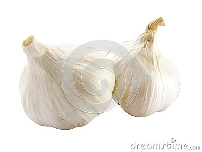 White garlic vegetable Stock Photo