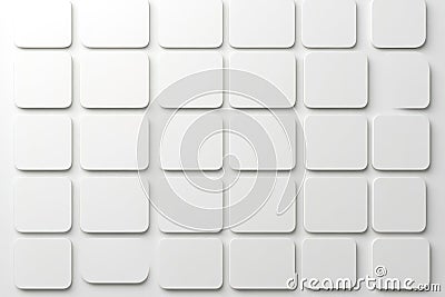 White Geometric Abstraction - Seamless Looping 3D Animation Stock Photo