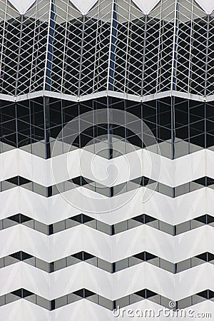 White Geometric Building Stock Photo