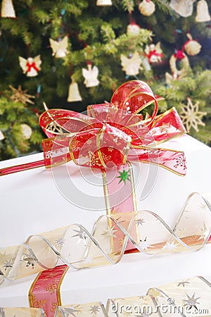 White gift Stock Photo