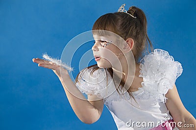 White girl Princess. Stock Photo