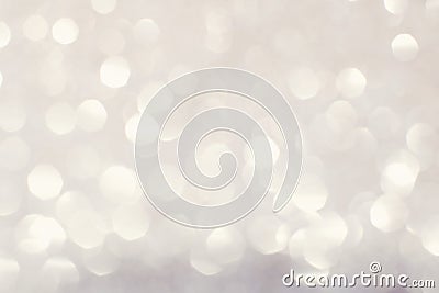 white glittering Christmas lights. Stock Photo