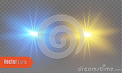 White glowing light burst explosion with transparent. Vector illustration for cool effect decoration with ray sparkles Vector Illustration
