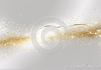 White and gold background, abstack Stock Photo