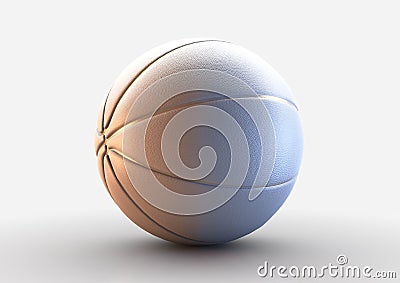 White And Gold Basketball Concept Stock Photo