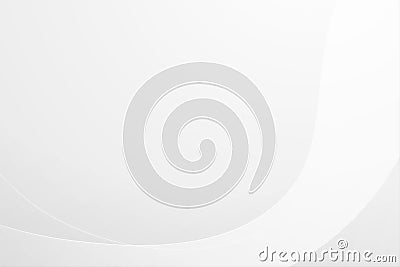 White gradient abstract curve pattern on gray background Stock Photo