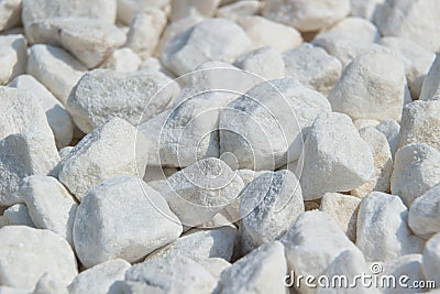 White gravel. macro photo Stock Photo