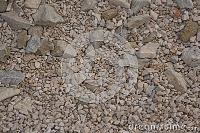 White gravel texture background pattern. Stock Photo