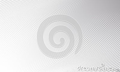 White gray modern bright halftone pattern background. Vector digital graphic design, motion texture background Vector Illustration