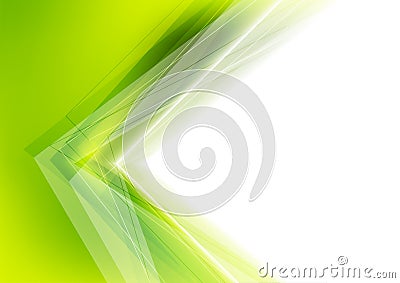 White and green abstract vector background Vector Illustration