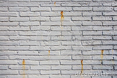 White grunge brick wall for background Stock Photo