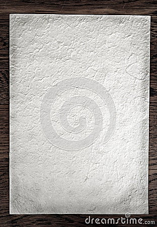 White handmade paper Stock Photo