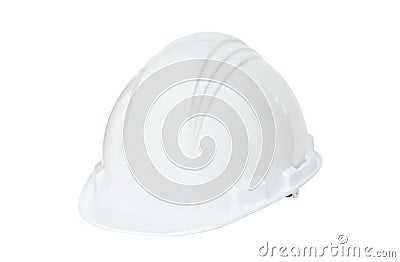 White hard hat Stock Photo