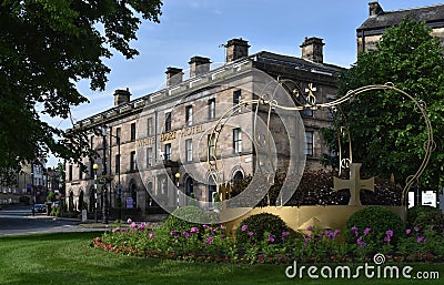 White Hart Hotel Montpellier Crown Sculpture Harrogate North Yorkshire Editorial Stock Photo