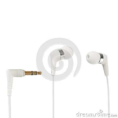 White Headphones Stock Photo