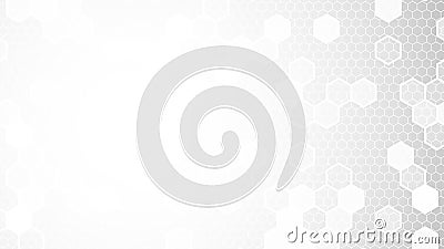 White Hexagon Background. Gray Hexagonal Backdrop. Abstract Stock Vector Illustration. Honeycomb Texture. Polygonal Tiles Vector Illustration